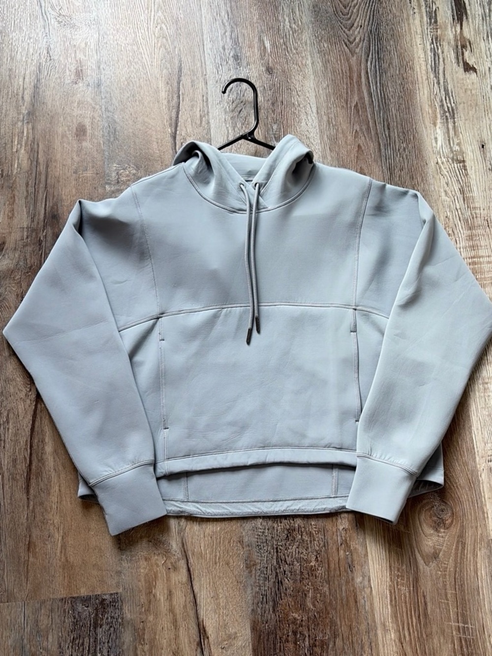 Lululemon Challenge Round Hoodie Luxtreme Size 8 Rhino Grey RHIG 7507